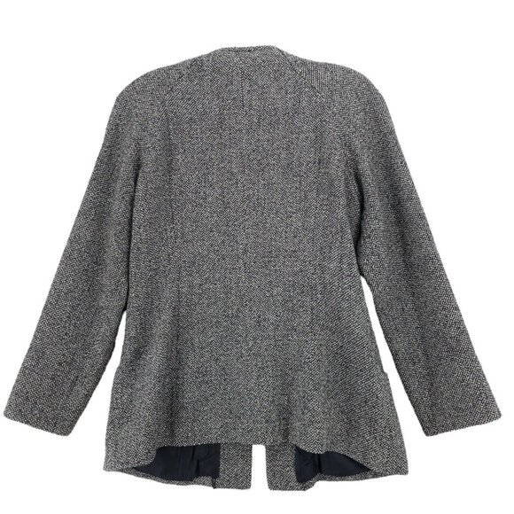 HANAE MORI Black White Tweed Blazer Jacket Size 9A3 - XS - Picture 3 of 12